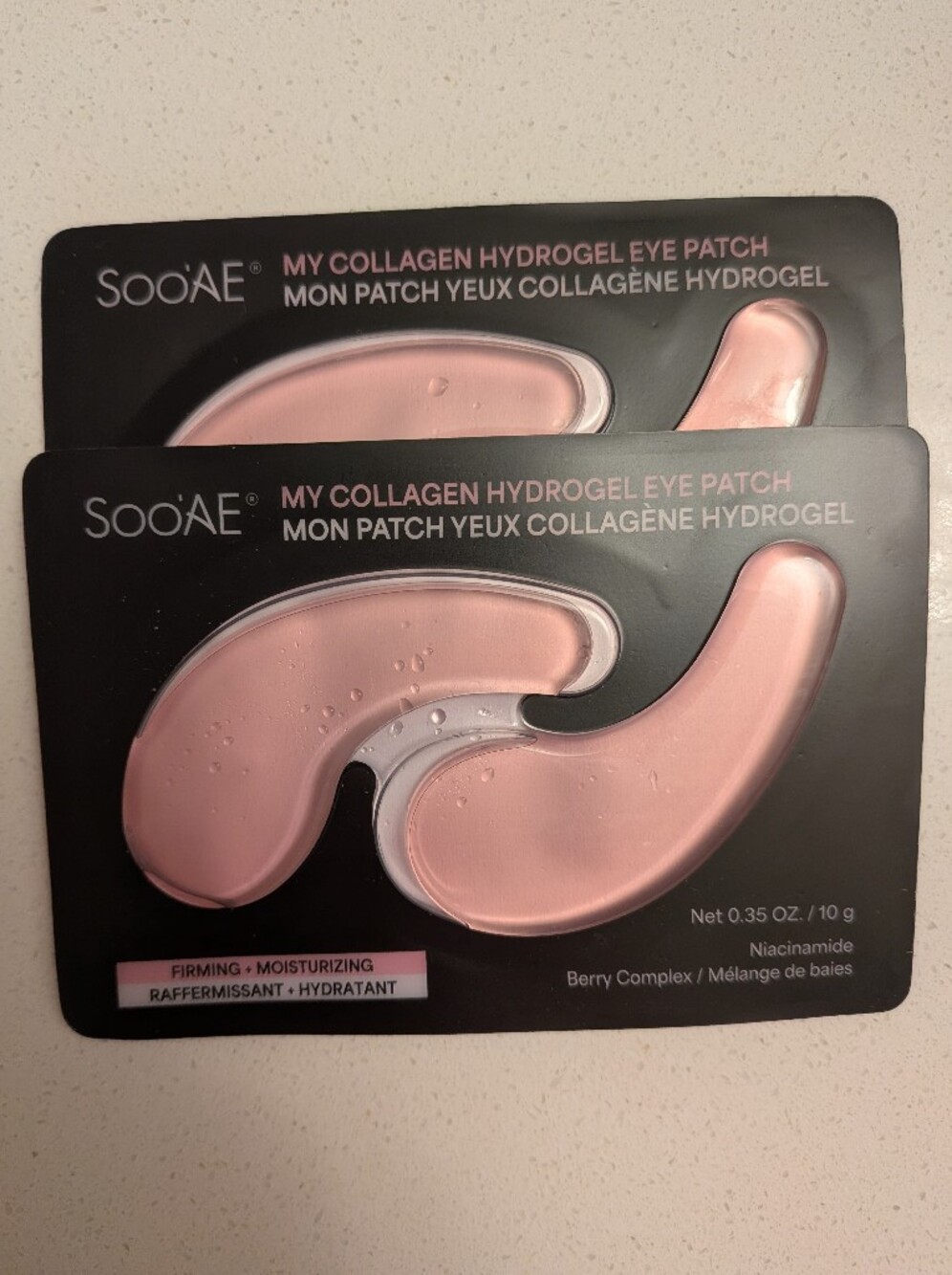⭐ Soo'AE My Collagen Hydrogel Eye Patch - Pink Eye Patches